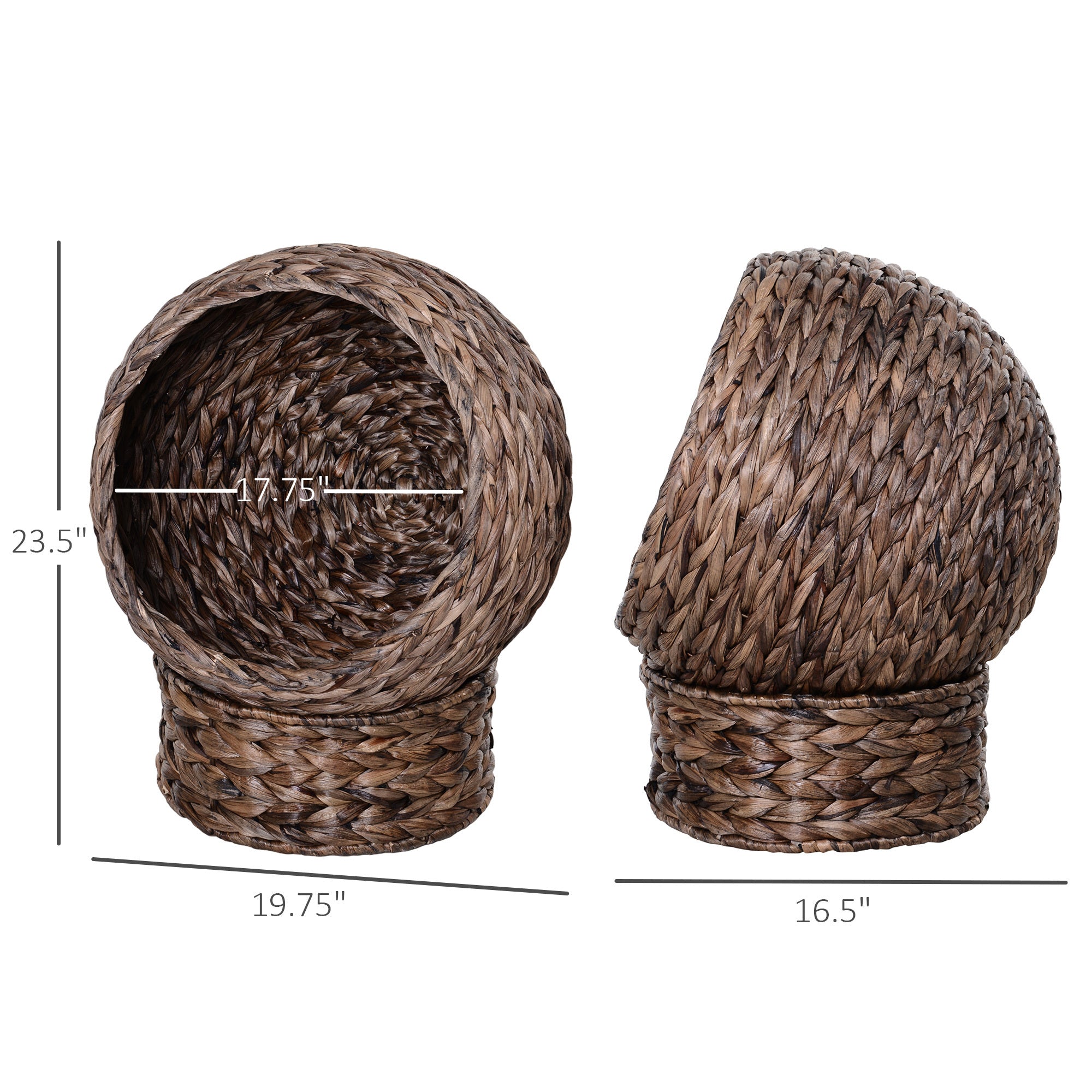 Handmade Wicker Cat Bed – Elevated Design with Cushion