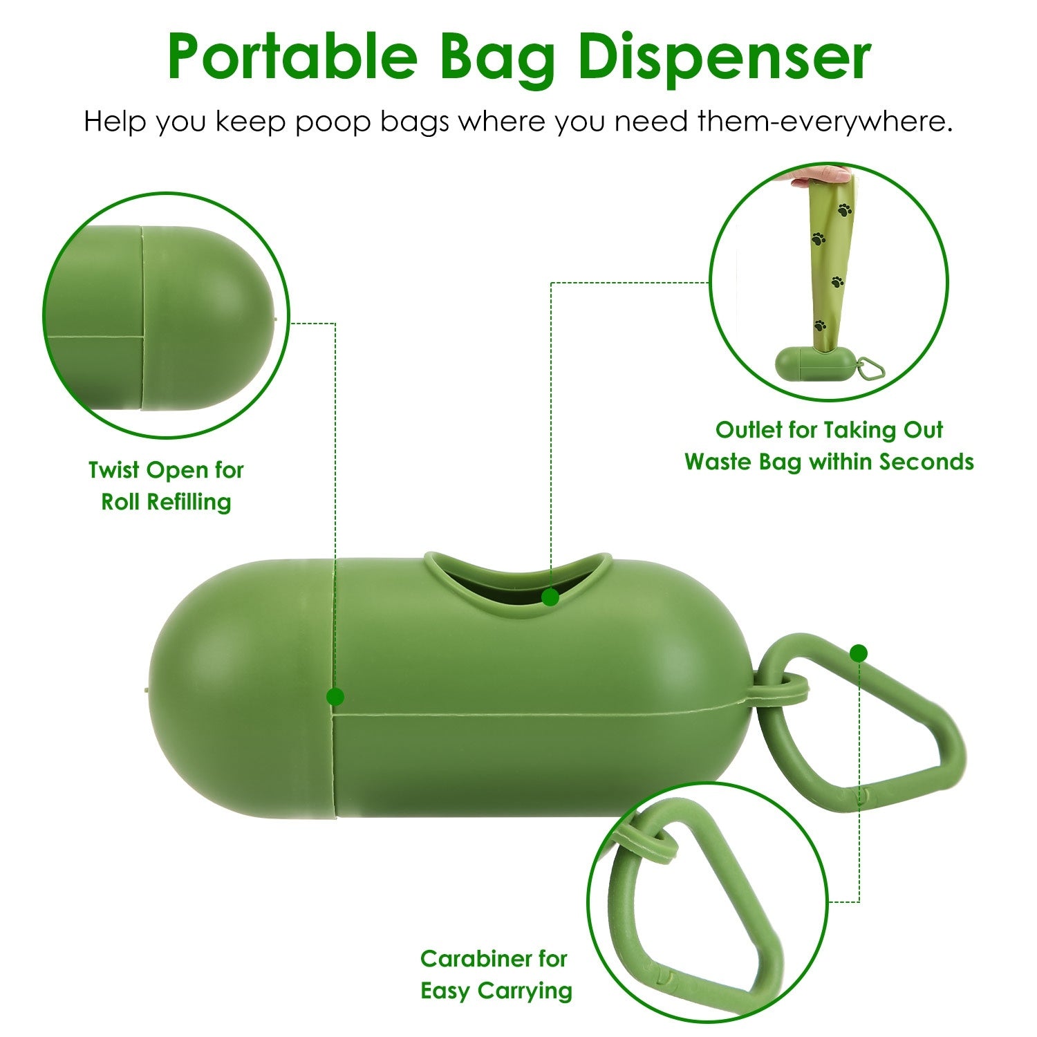 Pooper Scooper Set – Long Handle + 35 Bags