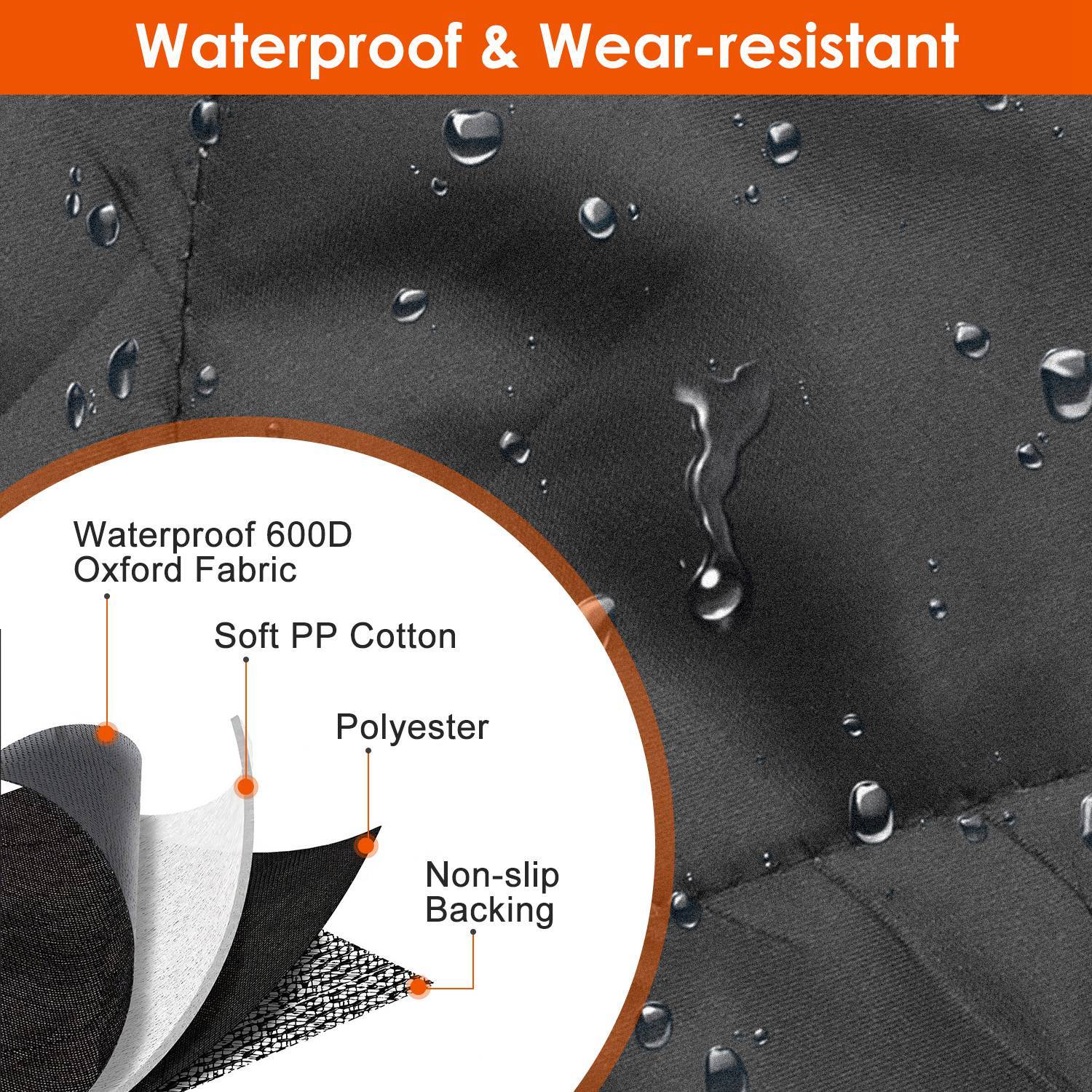 Waterproof Dog Car Seat Cover – Scratchproof Rear Protector with Safety Belt